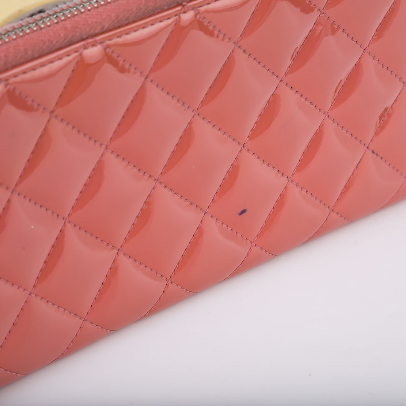 Patent Quilted Wallet