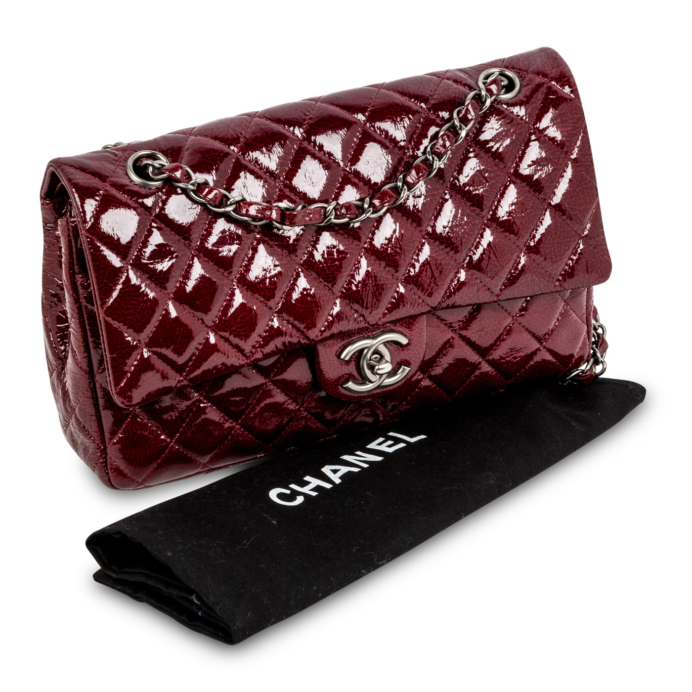 Chanel Red Quilted Patent Leather Mobile Art NY Medium Classic Double Flap  Gold Hardware, 2008 Available For Immediate Sale At Sotheby's