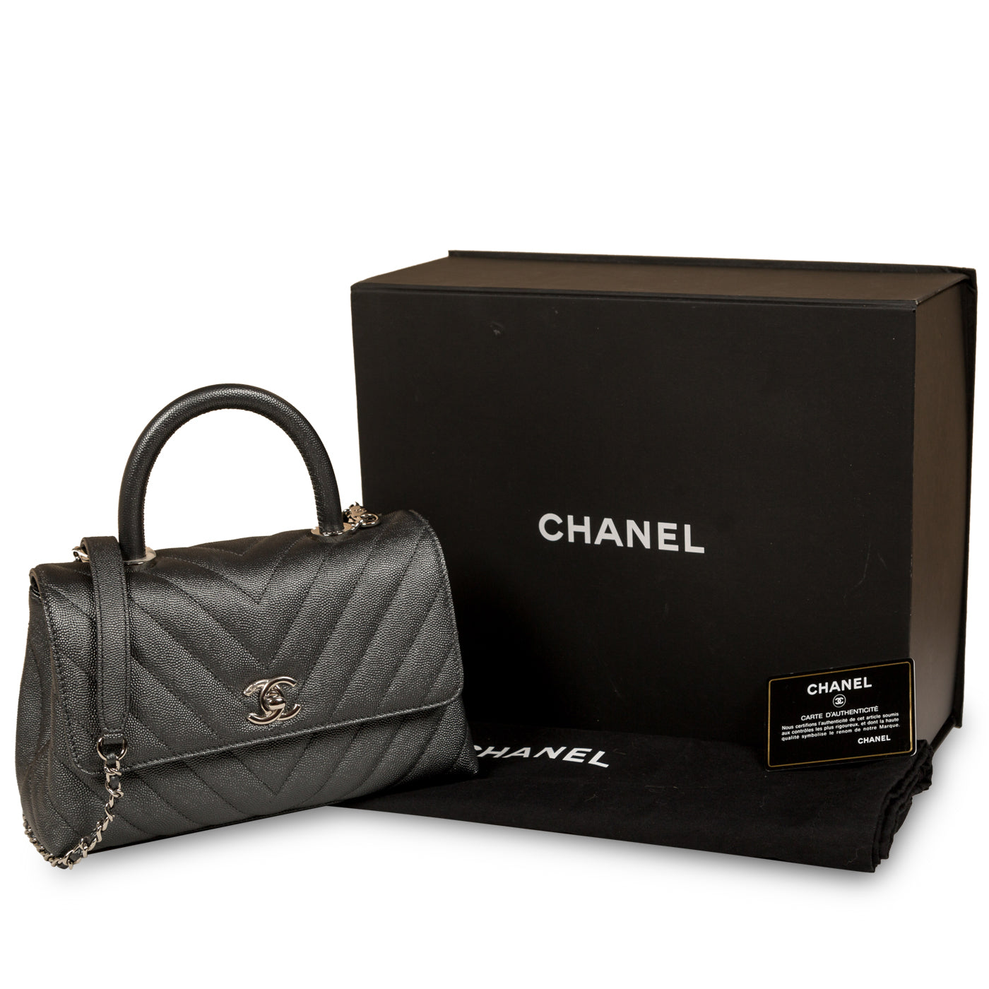Chanel - Coco Handle Mini - Silver - Unused - SOR1221