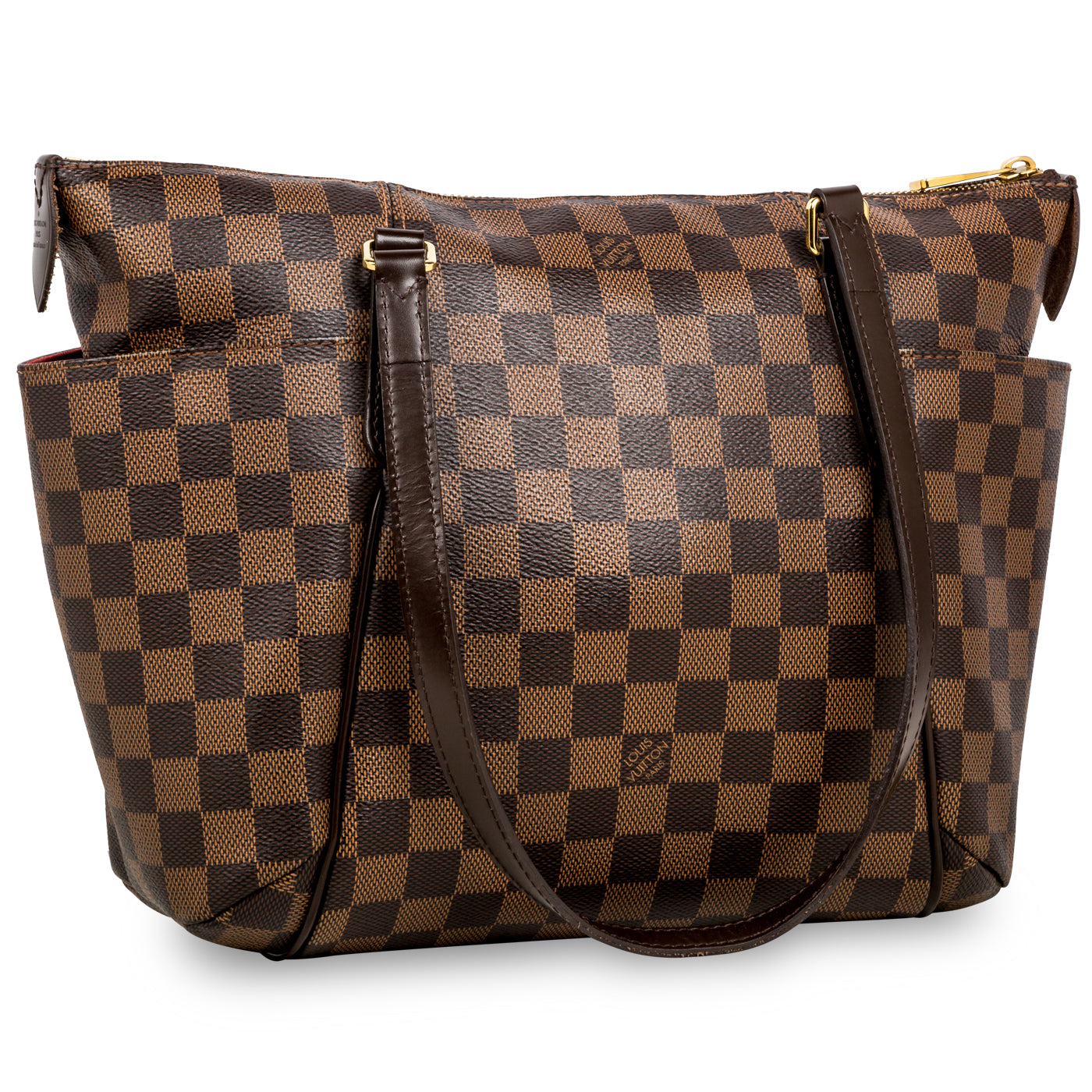 Pre-owned Louis Vuitton 2015 Damier Ebene Totally Pm Tote Bag In Brown