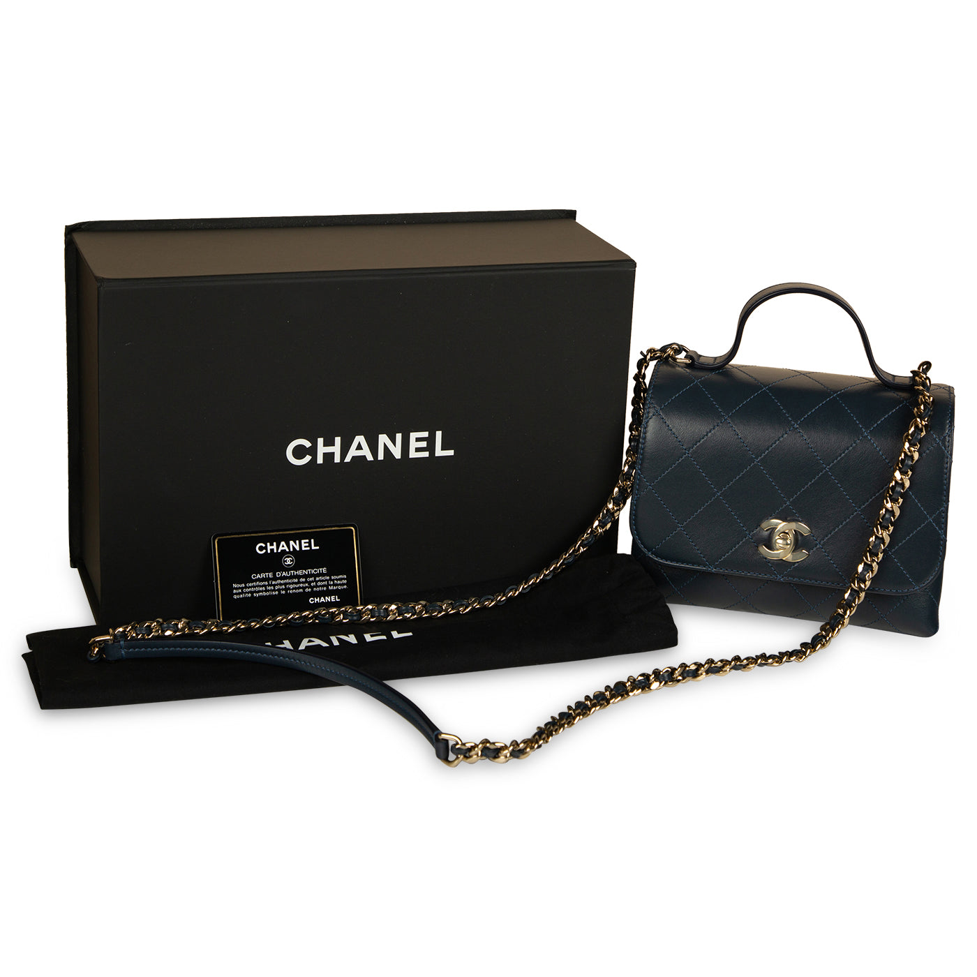 Chanel flap Bag with Top Handle