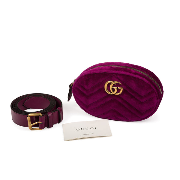 Gucci Marmont Belt Bag Fuchsia