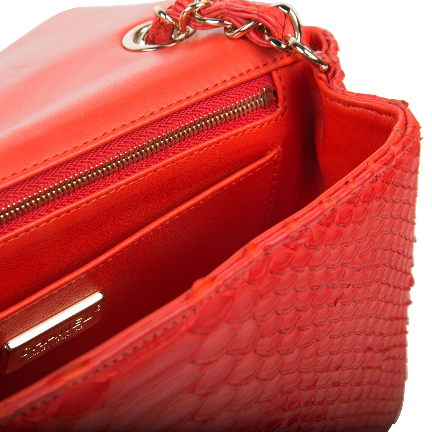 Classic Flap Bag - Mini Rectangular - Python