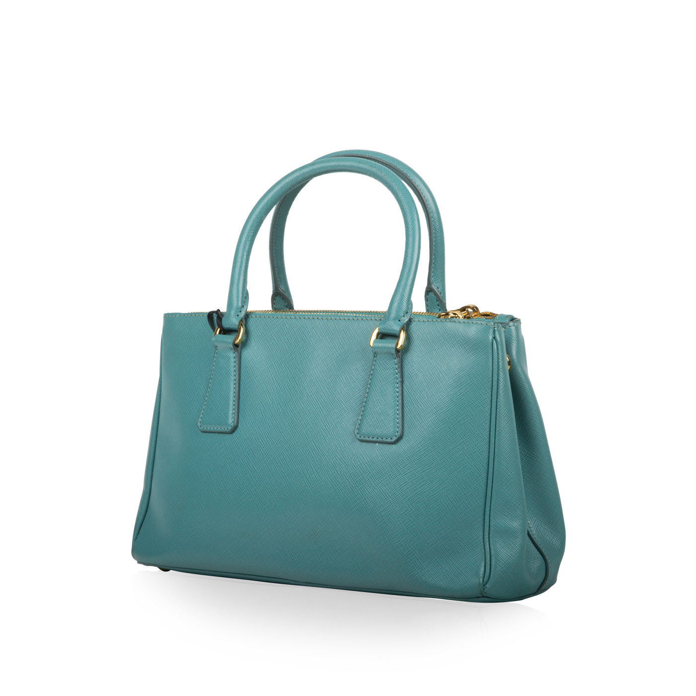 Turquoise Saffiano Small