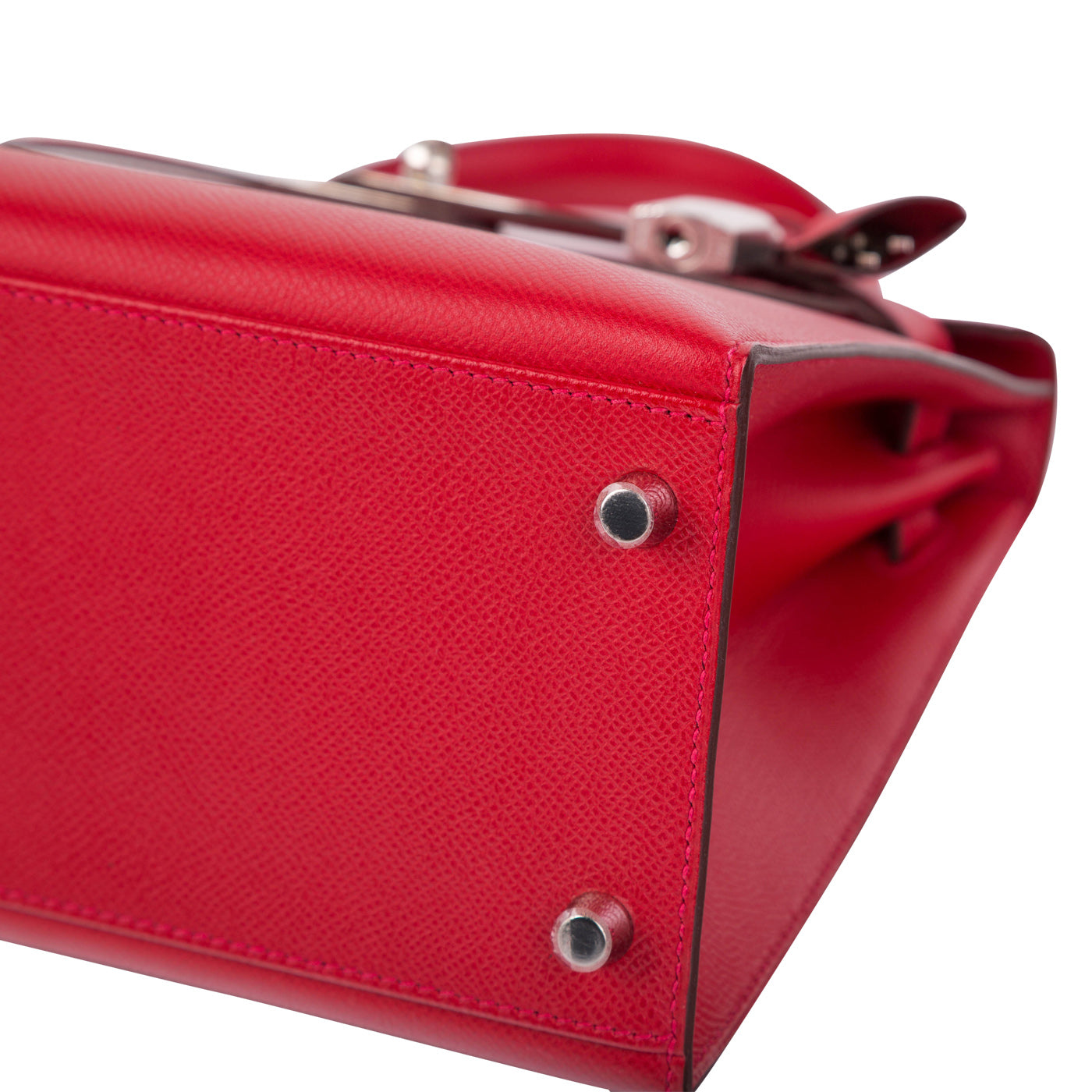 Hermès - Kelly 28cm - Rouge Casaque Epsom Sellier Leather - Palladium  Hardware