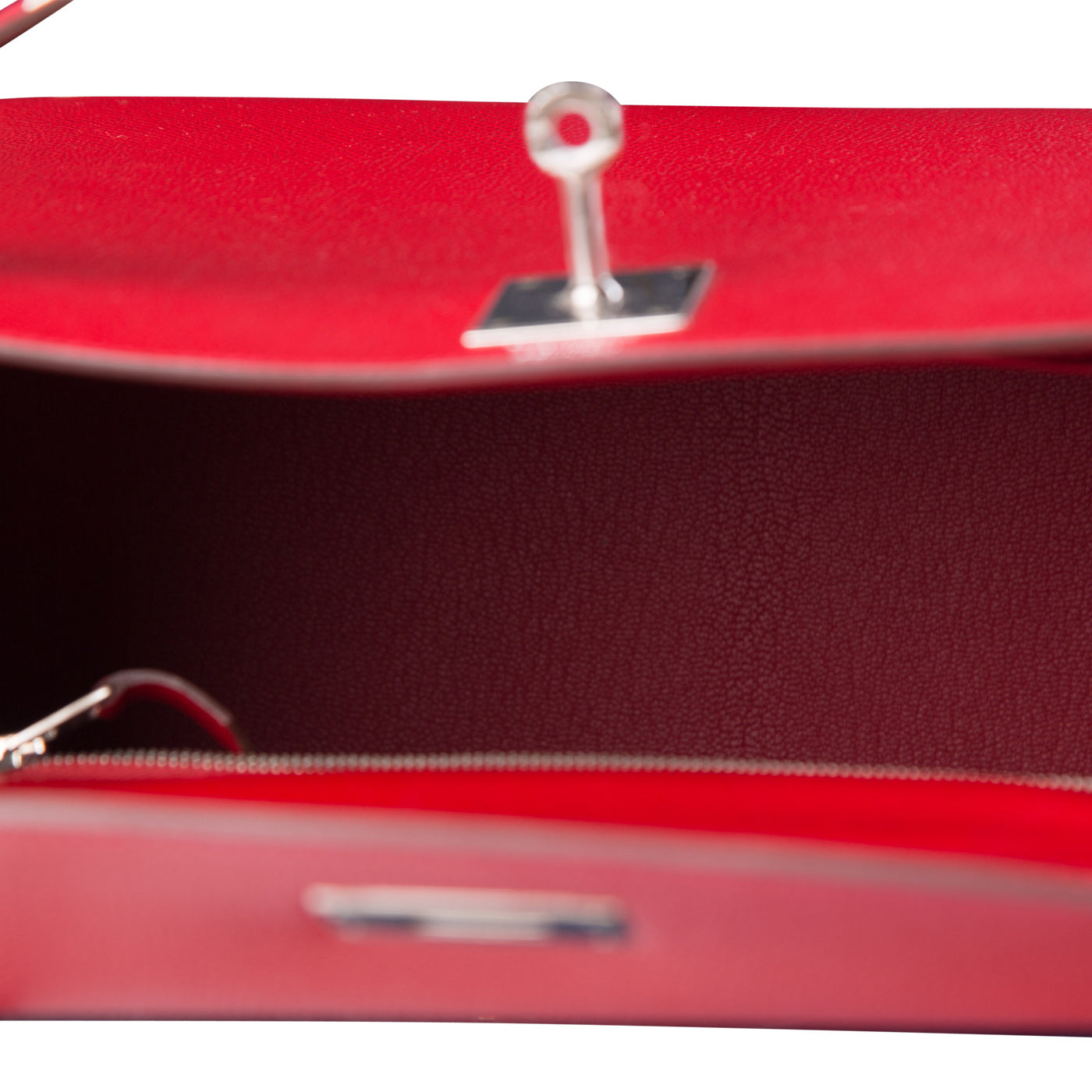 Hermès Kelly 25 Rouge Casaque Sellier Epsom Palladium Hardware PHW