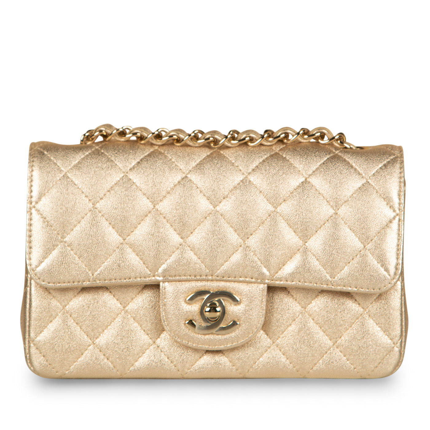 Chanel Gold Mini Flap Bag