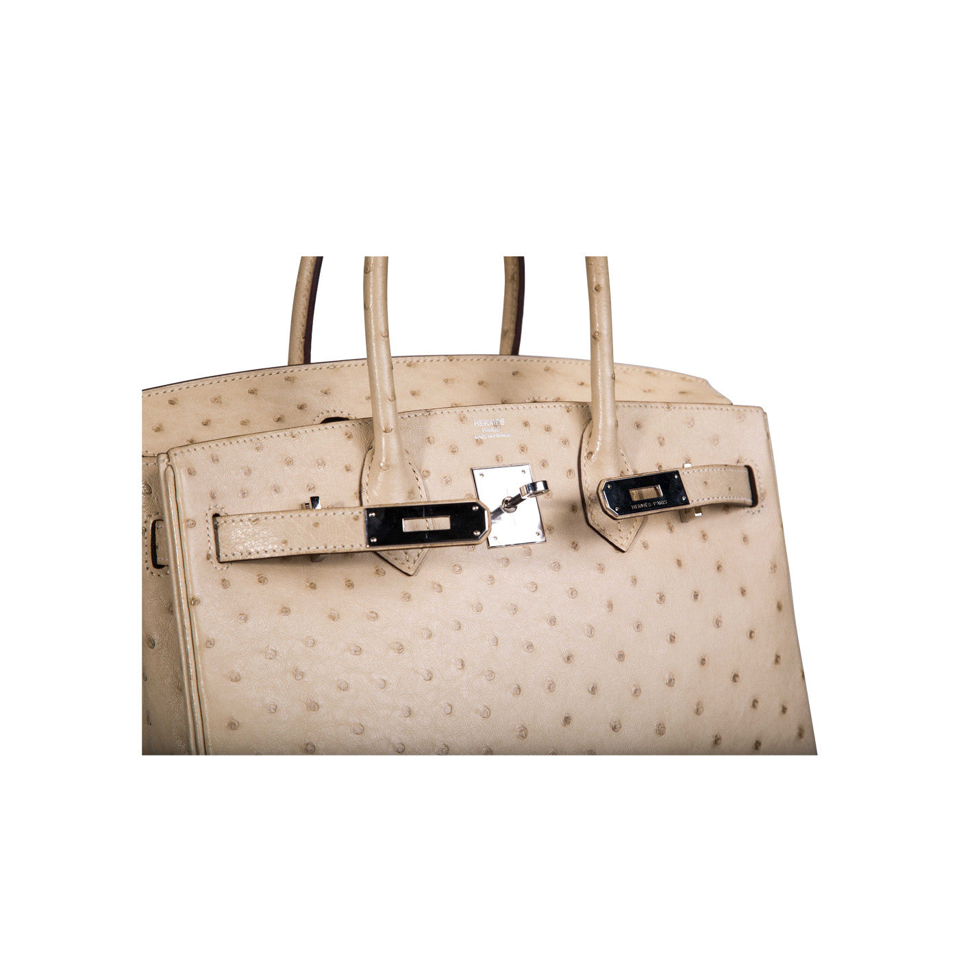 Hermes Birkin Bag 30cm Parchemin Ostrich Gold Hardware