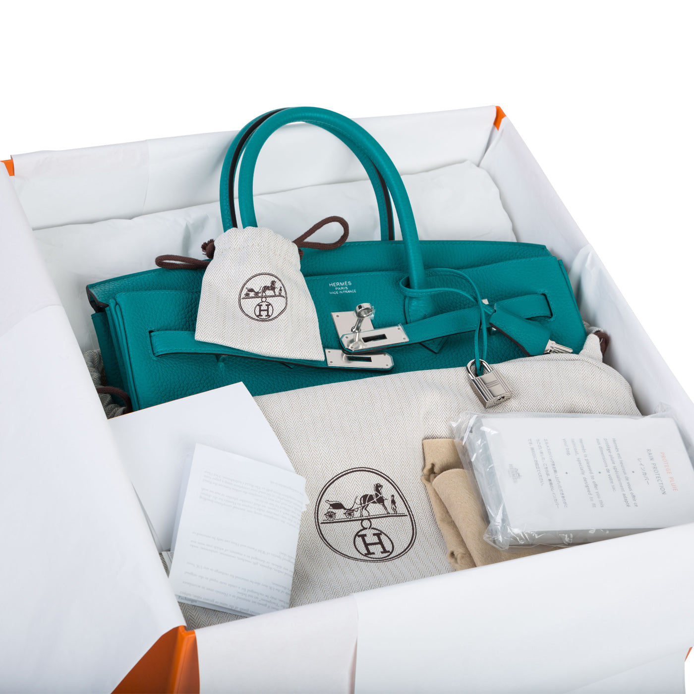 Birkin 35 - Blue Paon Clemence