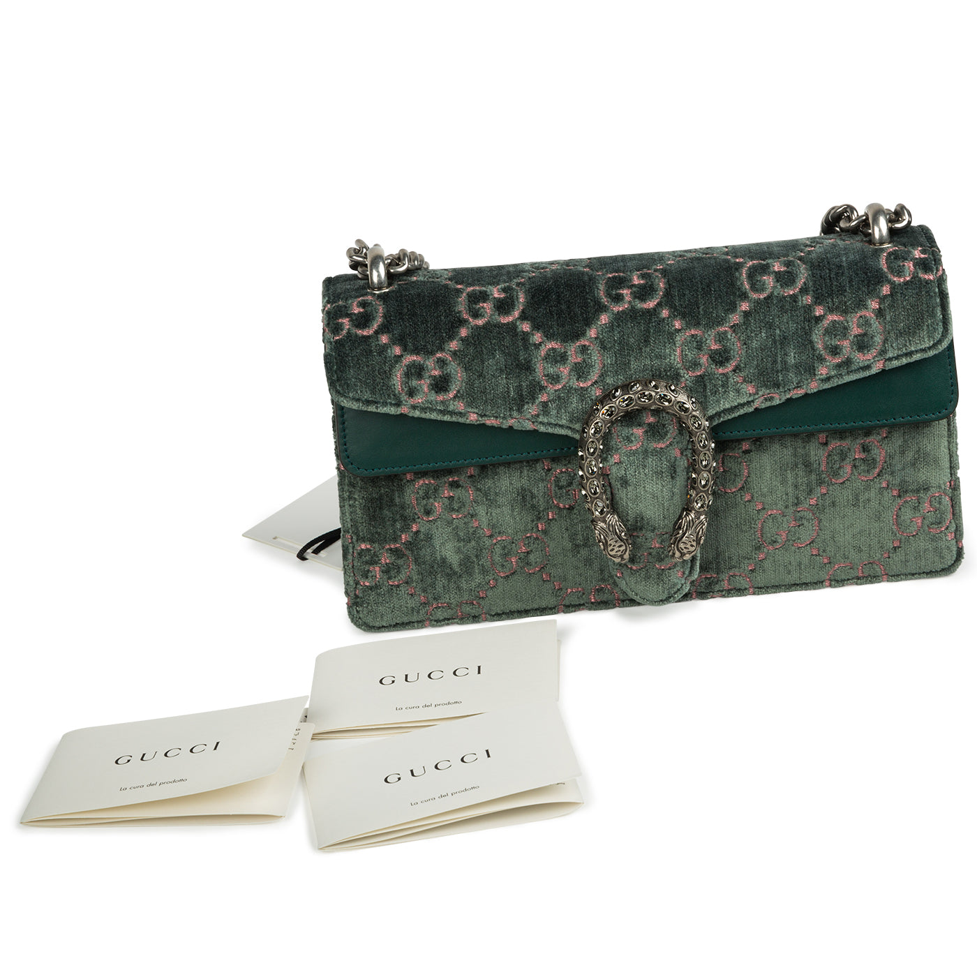 Gucci dionysus velvet green sale