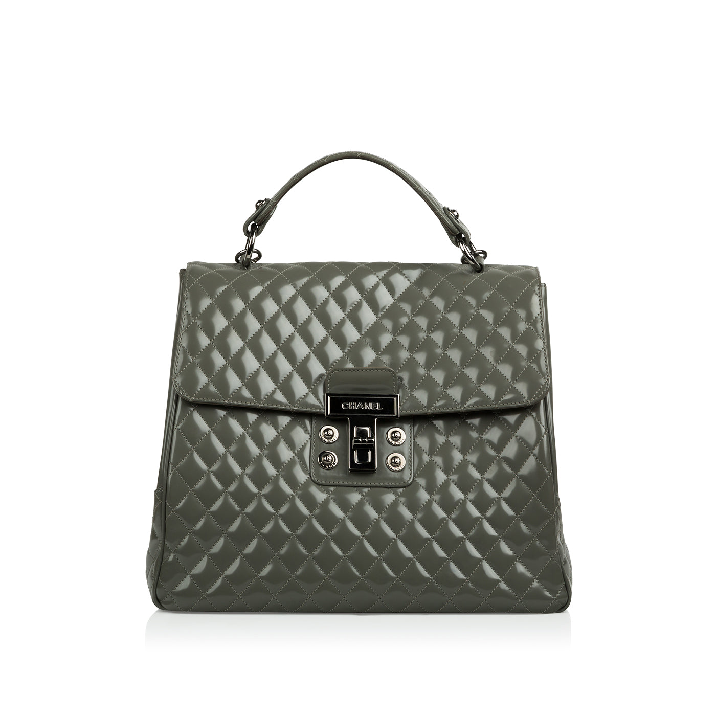 Mademoiselle Patent Kelly Bag