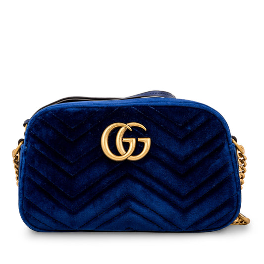 GG Velvet Marmont Camera Bag