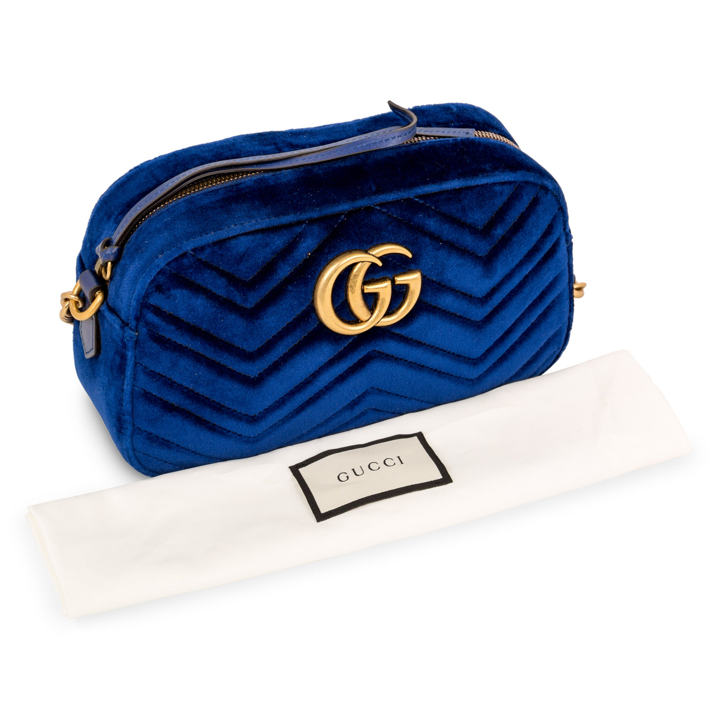 GG Velvet Marmont Camera Bag