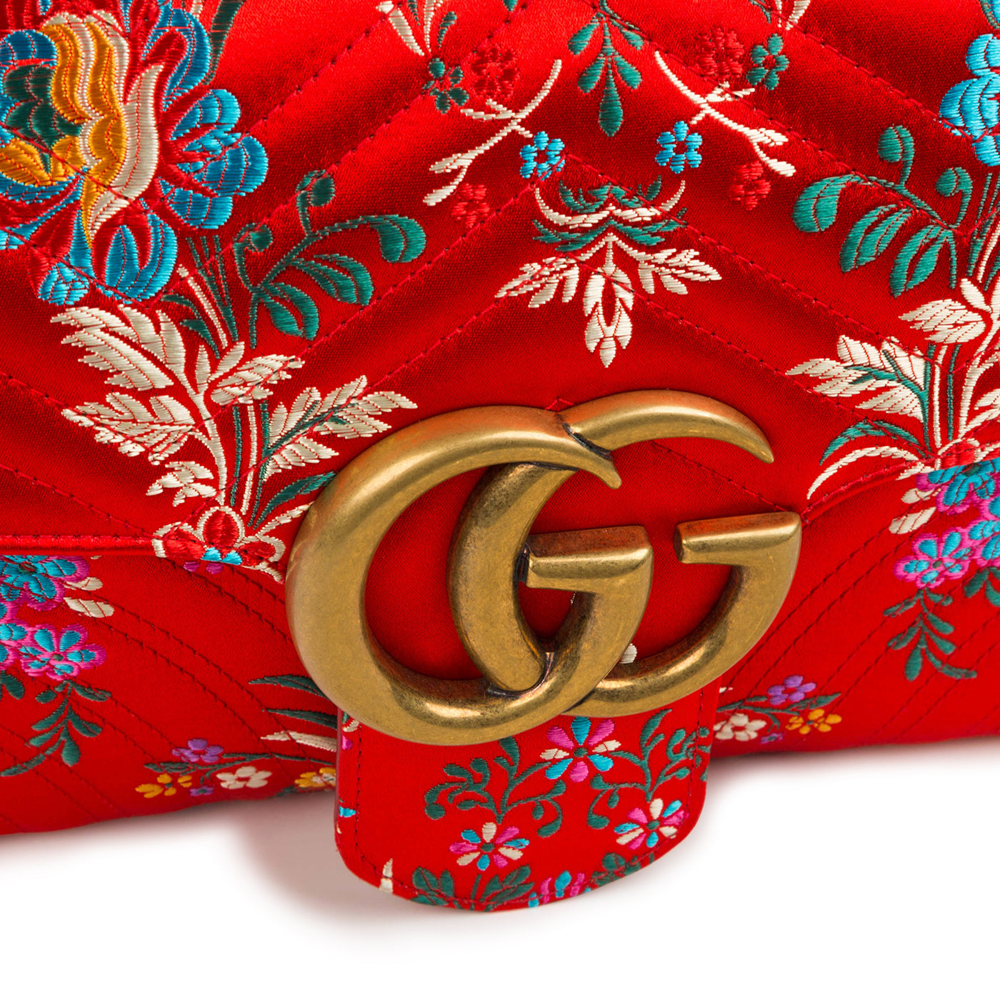 GG Marmont Floral-Jacquard Bag