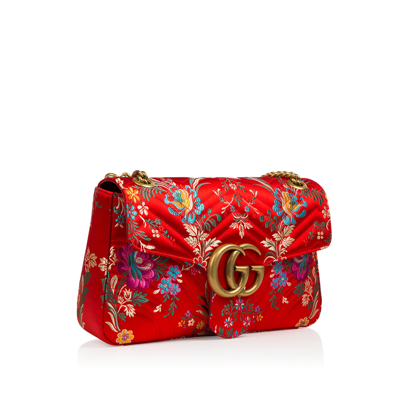 GG Marmont Floral-Jacquard Bag