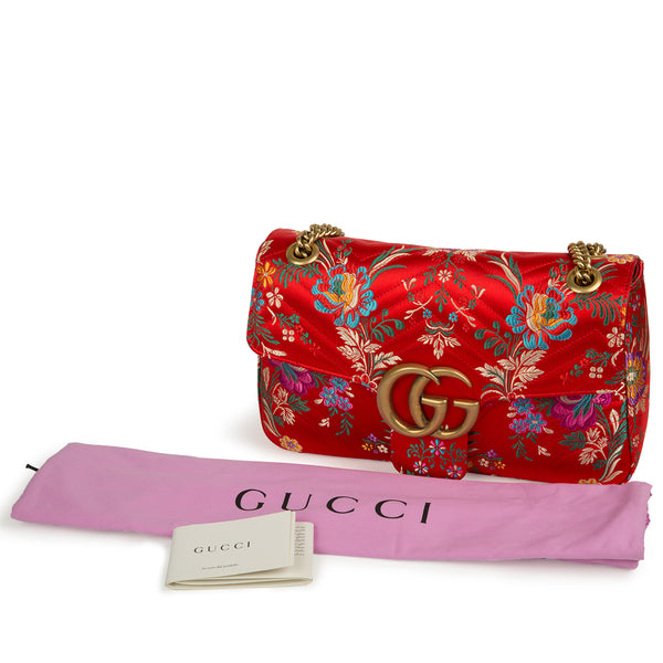 GG Marmont Floral-Jacquard Bag