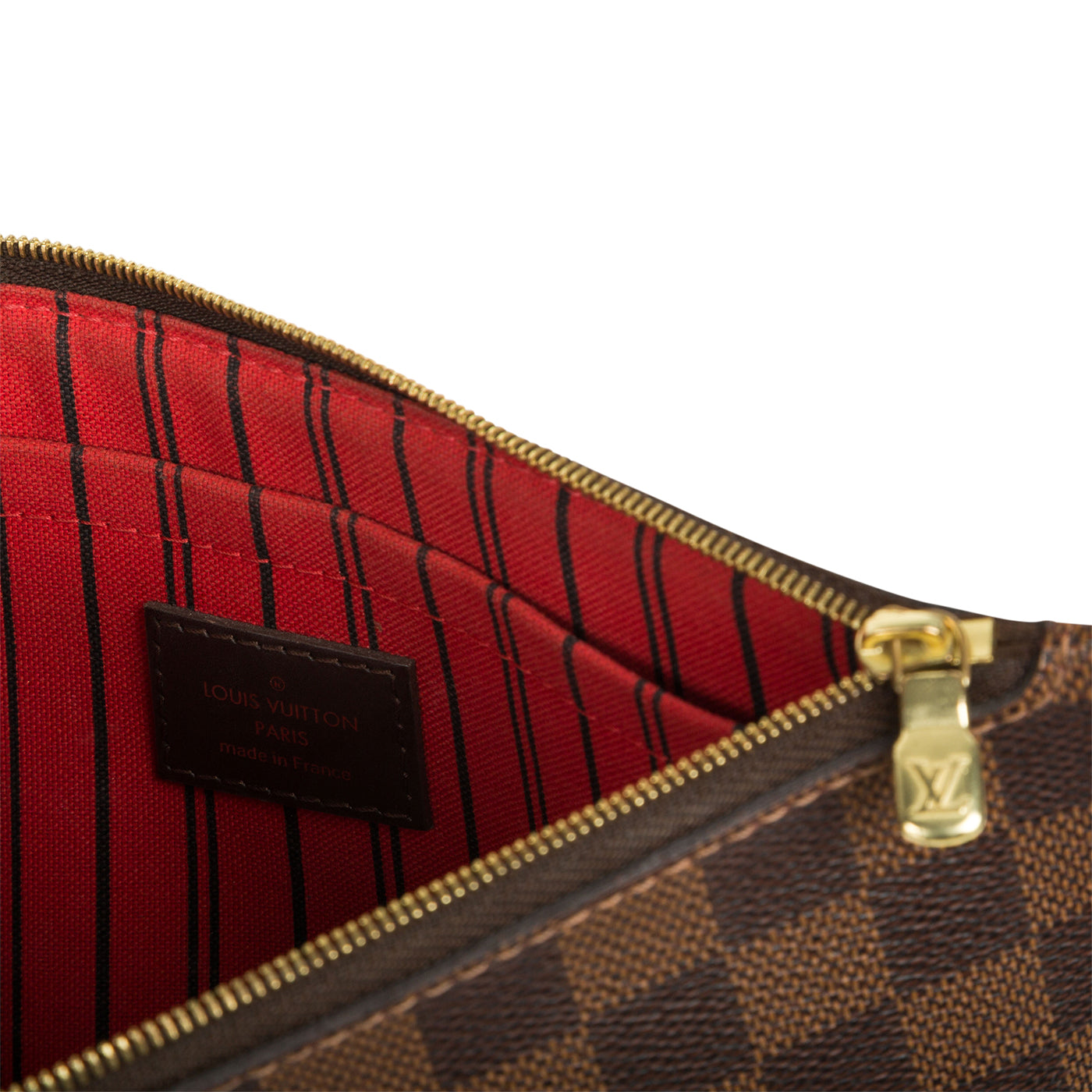Louis Vuitton, Bags, Never Used Brown Outside Red Inside With Clutch