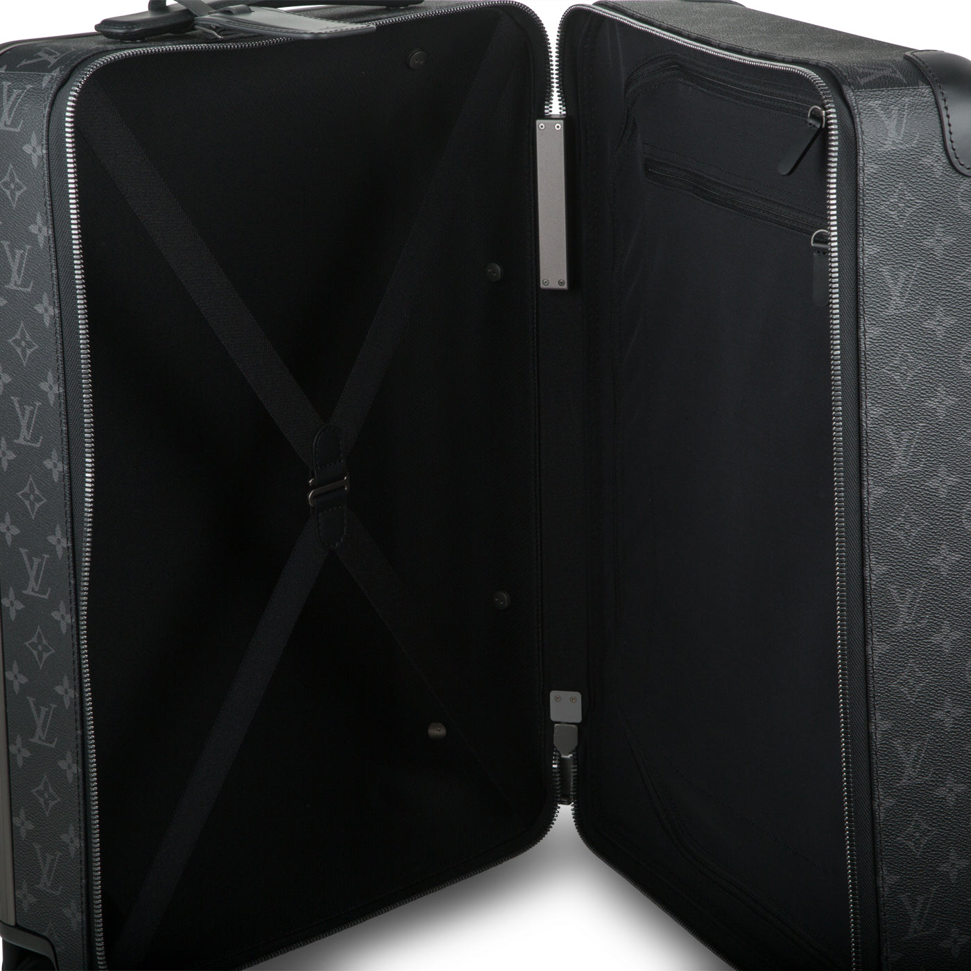 Louis Vuitton Horizon 55 Roller Luggage Carry On Black Monogram at