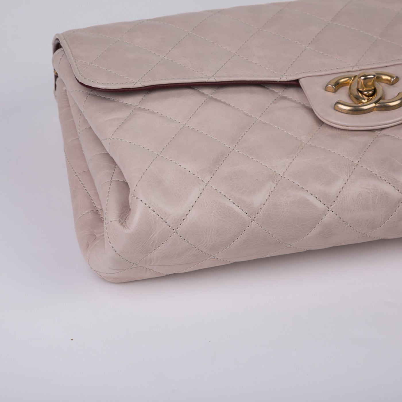 Triple Compartment Flap Bag