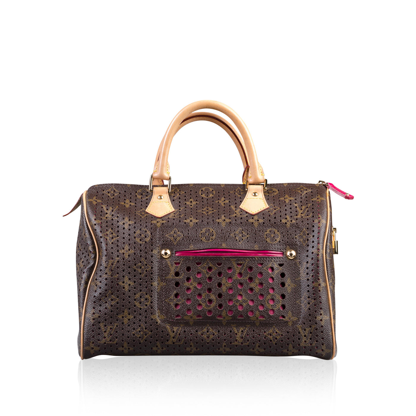 Louis Vuitton, Bags, Louis Vuitton Pink Perforated Speedy 3