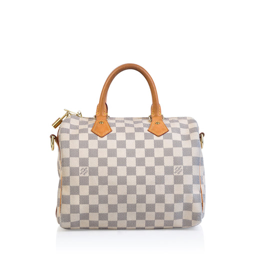 Speedy Bandoulière 25 - Damier Azur