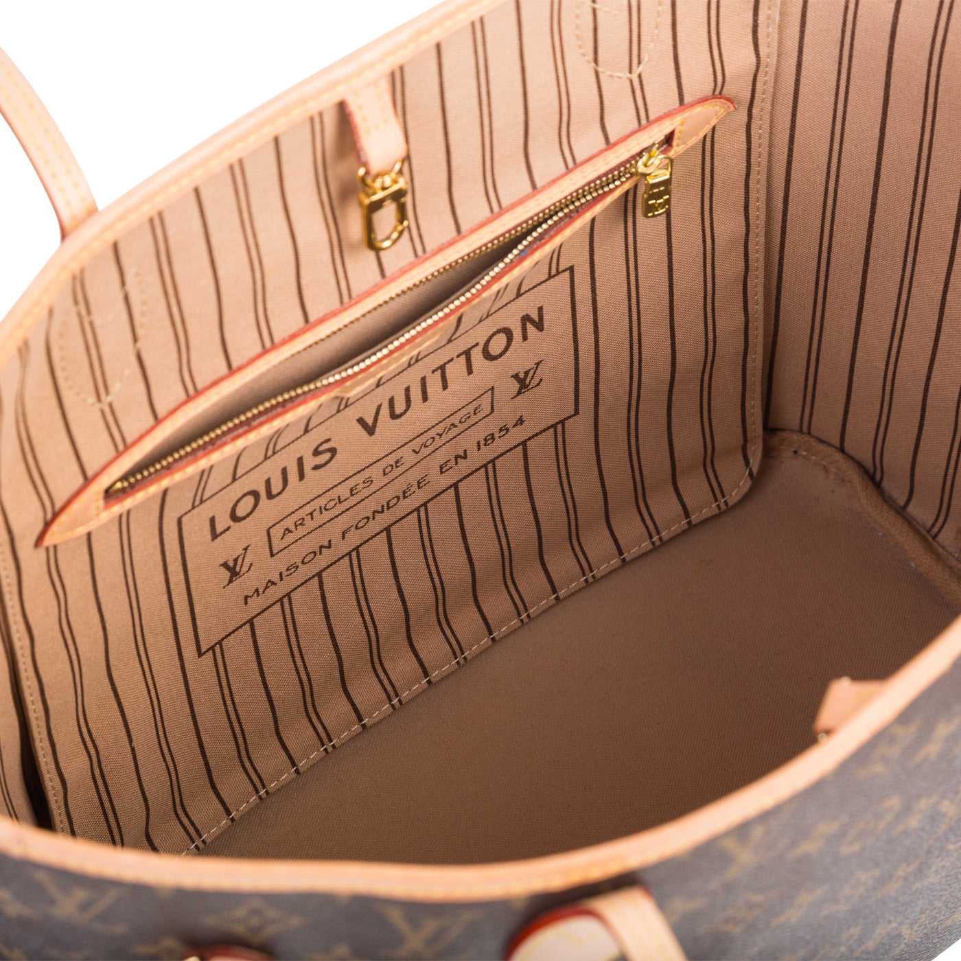 Louis Vuitton - Neverfull MM - Monogram Canvas - Beige Lining