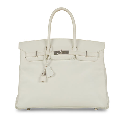 Birkin 35 - White Epsom - PHW