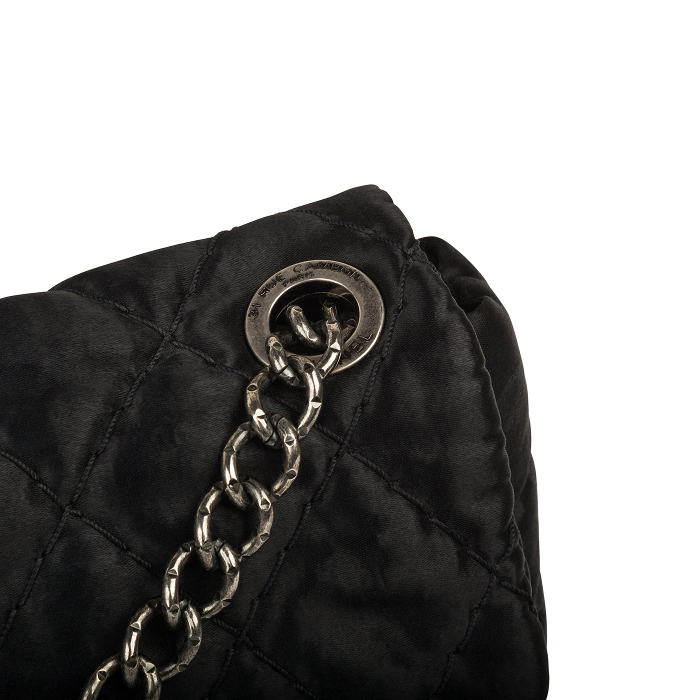 Satin Single Flap Bag