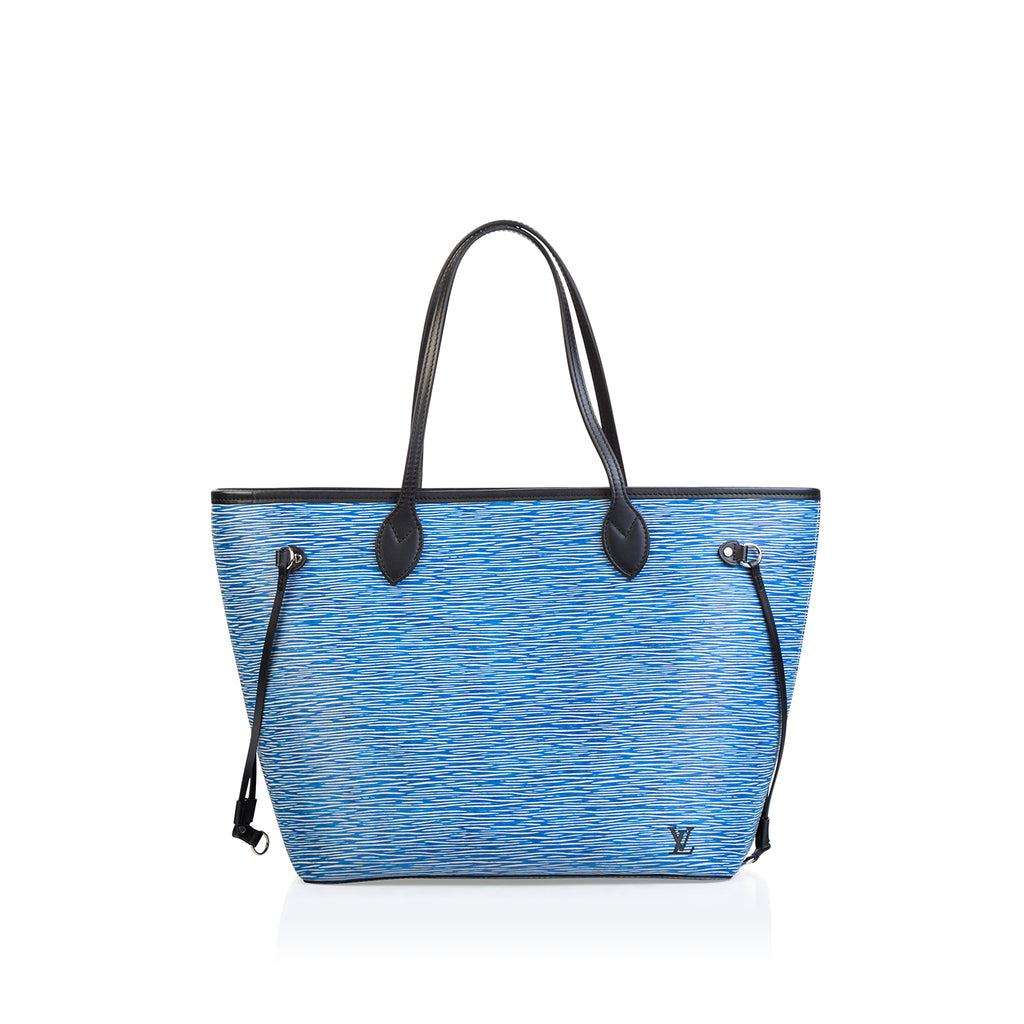 Louis Vuitton, Bags, Lv Louis Vuitton Neverfull Denim Mm Blue Epi