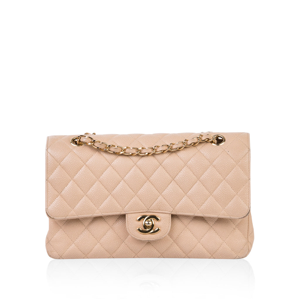 Chanel Medium Classic Flap (either Single or Double Flap), Beige