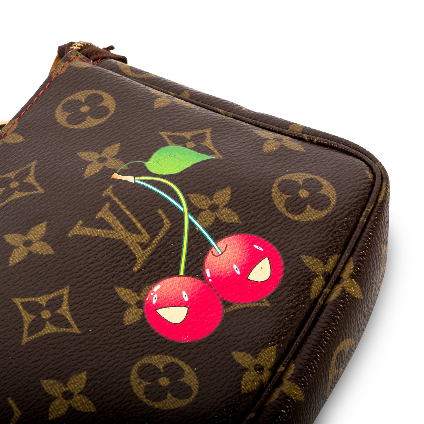 LOUIS VUITTON Monogram Cherry Cherries Pochette Accessoires Pouch Purse