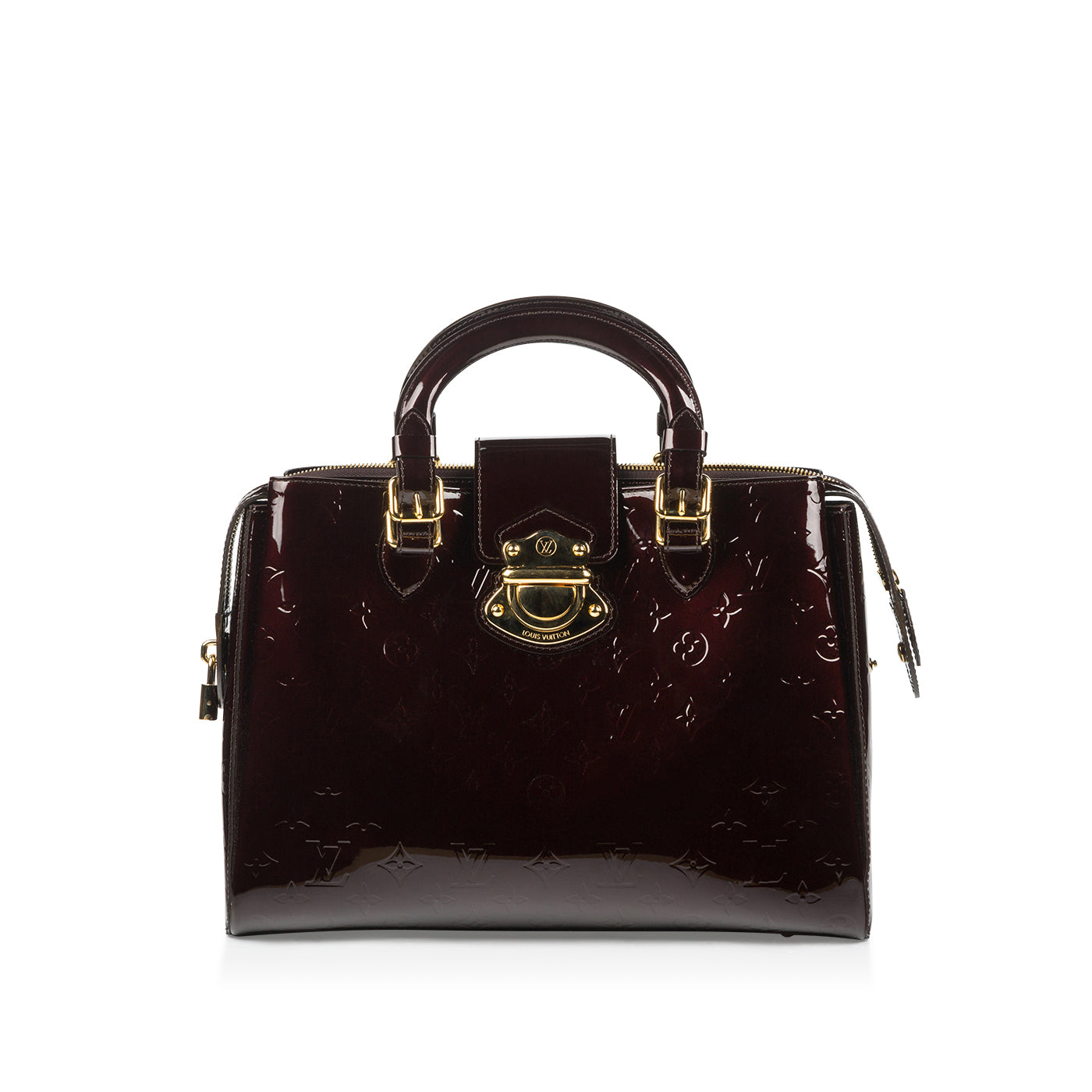 At Auction: Louis Vuitton, Louis Vuitton Amarante Monogram Vernis Melrose  Avenue Bag