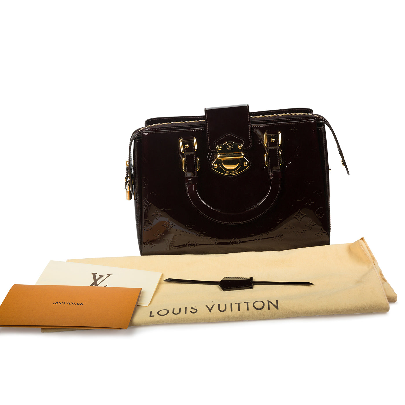 Louis Vuitton Amarante Monogram Vernis Melrose Avenue Bag at 1stDibs