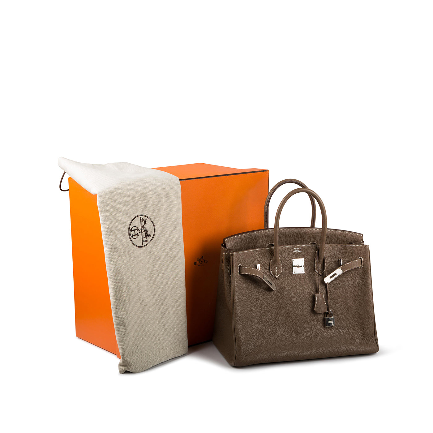 Hermès - Birkin 35 - Etoupe - Togo Leather - Pre-Loved - O Stamp | Bagista