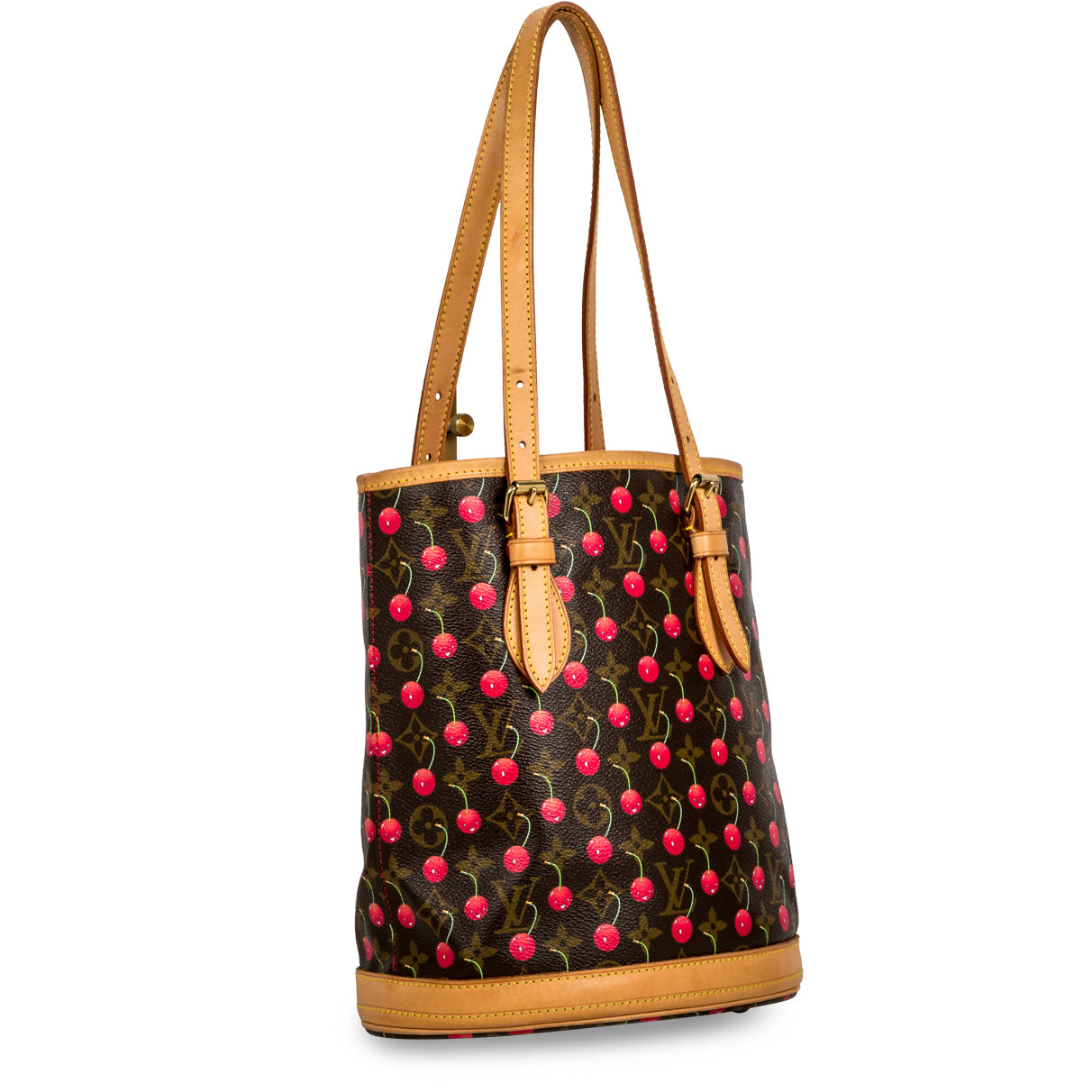 Vintage Louis Vuitton Cherry Cerises Monogram Bucket Bag PM – Madison  Avenue Couture