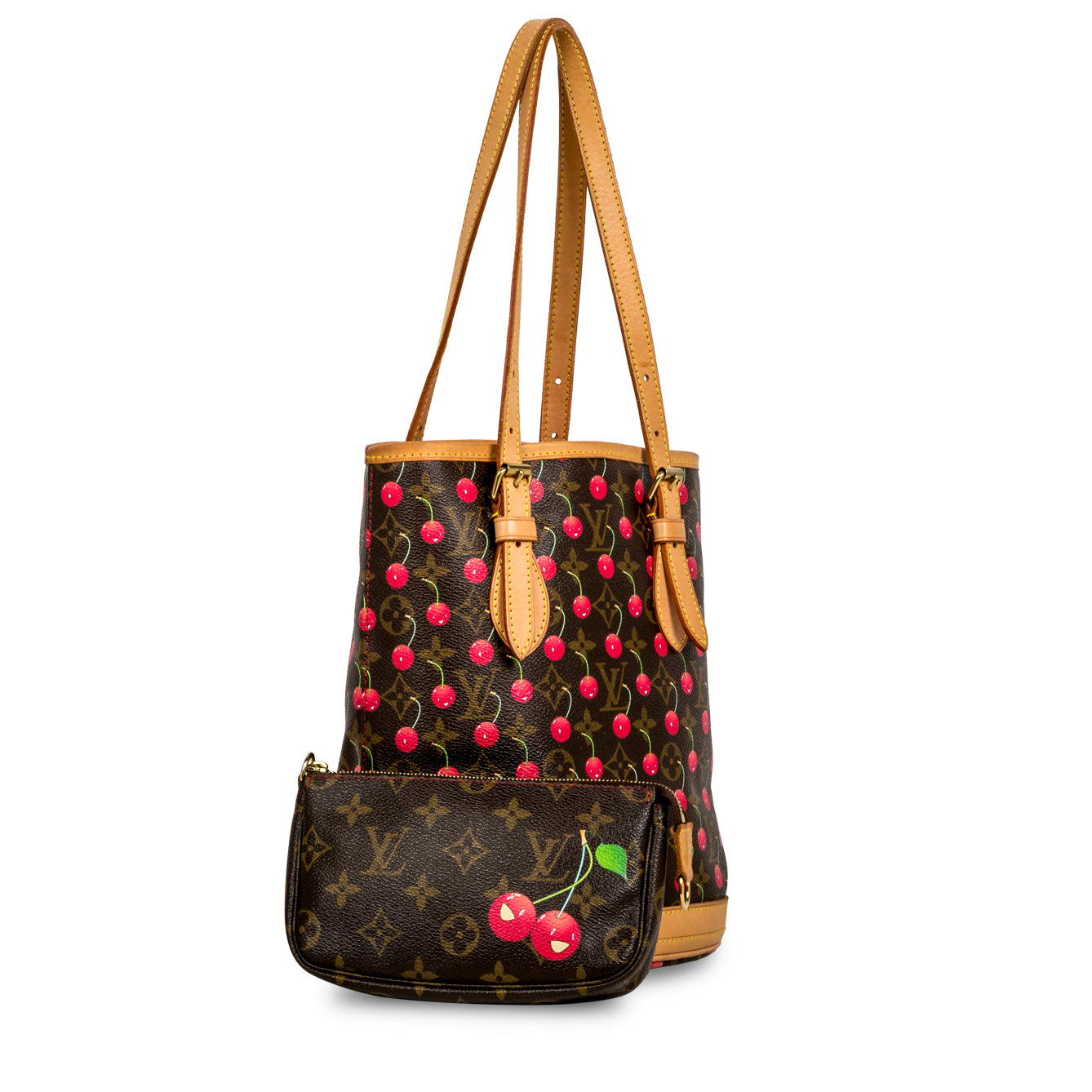 Bucket Bag and Pochette - Monogram Cerises