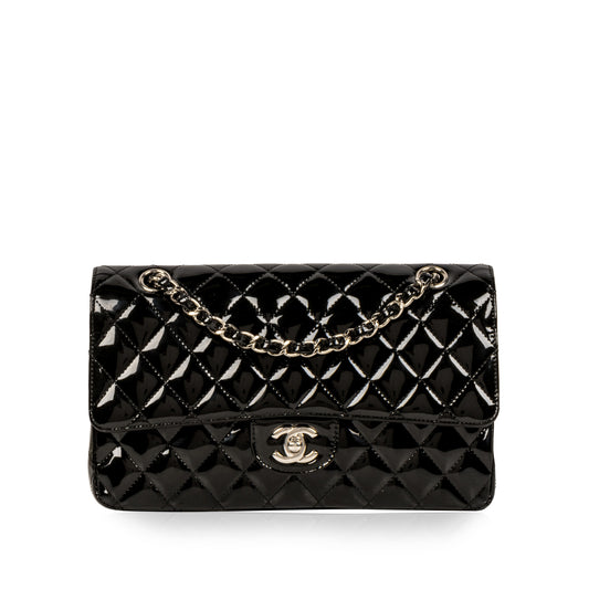 Classic Flap Bag - Medium - Patent Black