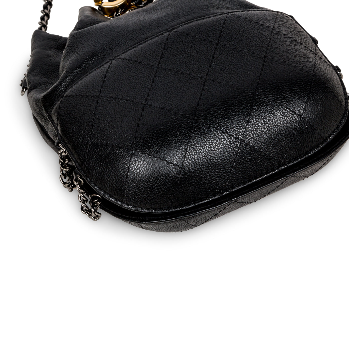 Chanel - Gabrielle Bucket Bag - Black - Small - Pre-Loved
