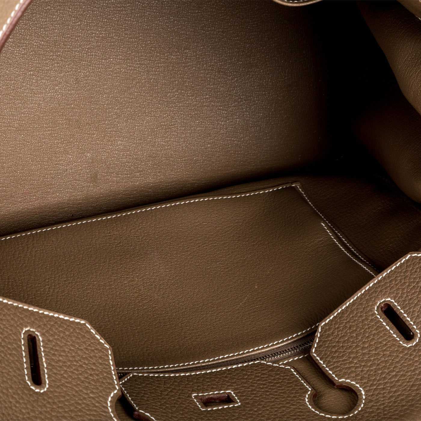 Hermès Birkin 35 cm Handbag in Etoupe Togo Leather