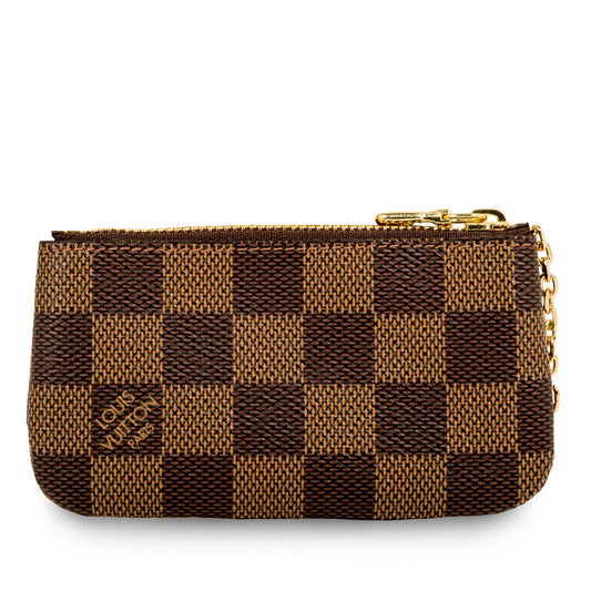 Key Pouch - Damier Ebene Canvas