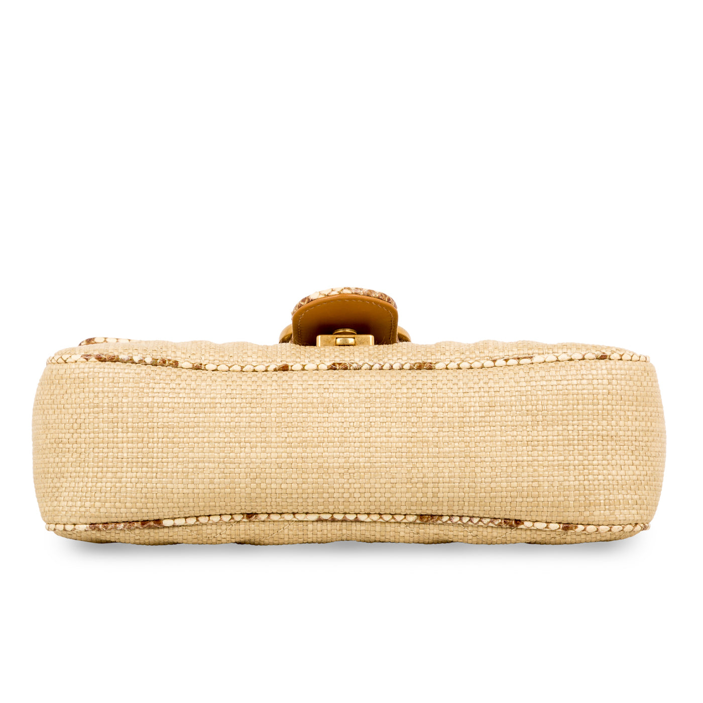 GG Marmont Bag - Raffia and Python - Small