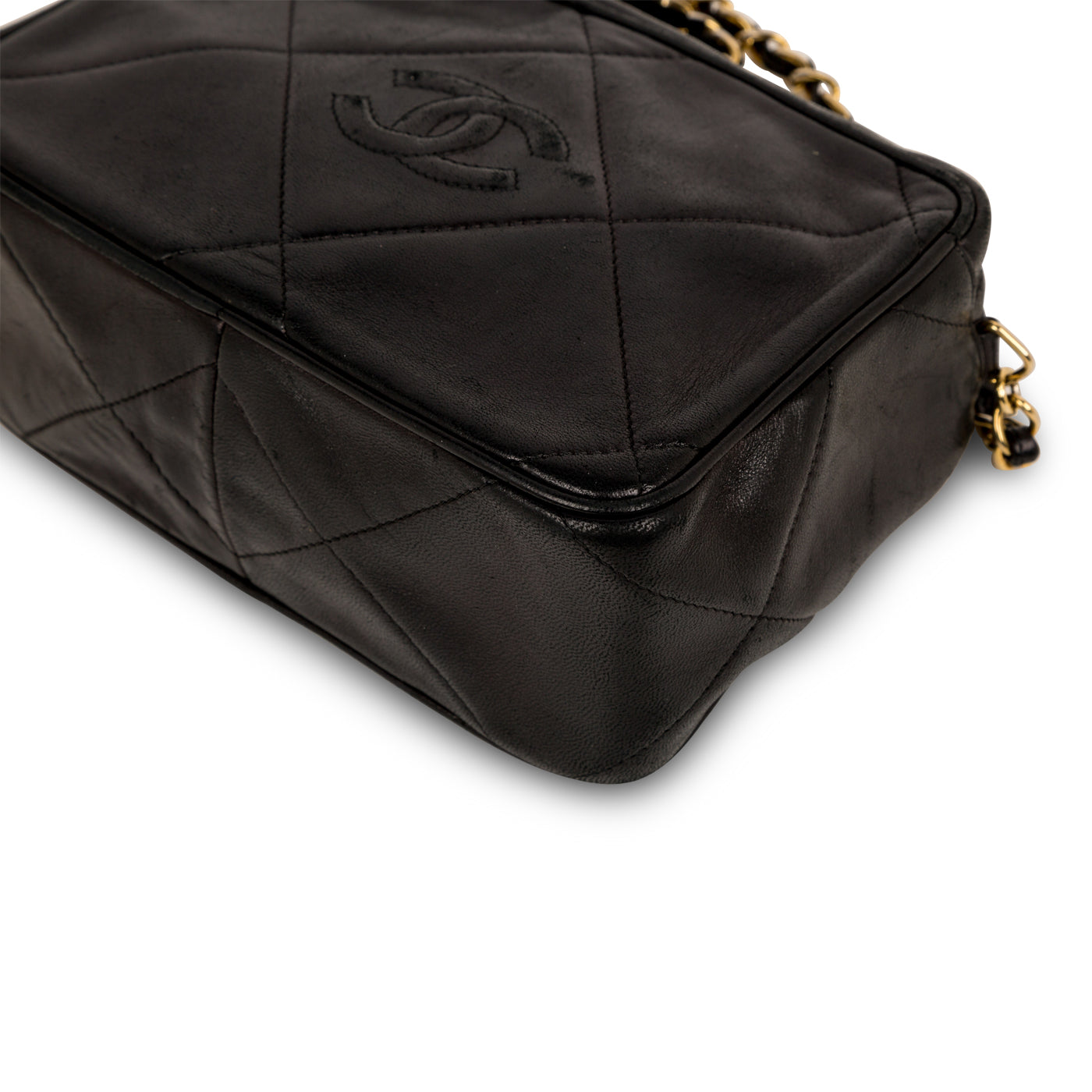 Chanel - Vintage Lambskin Tassel Bag - Black Lambskin - Vintage