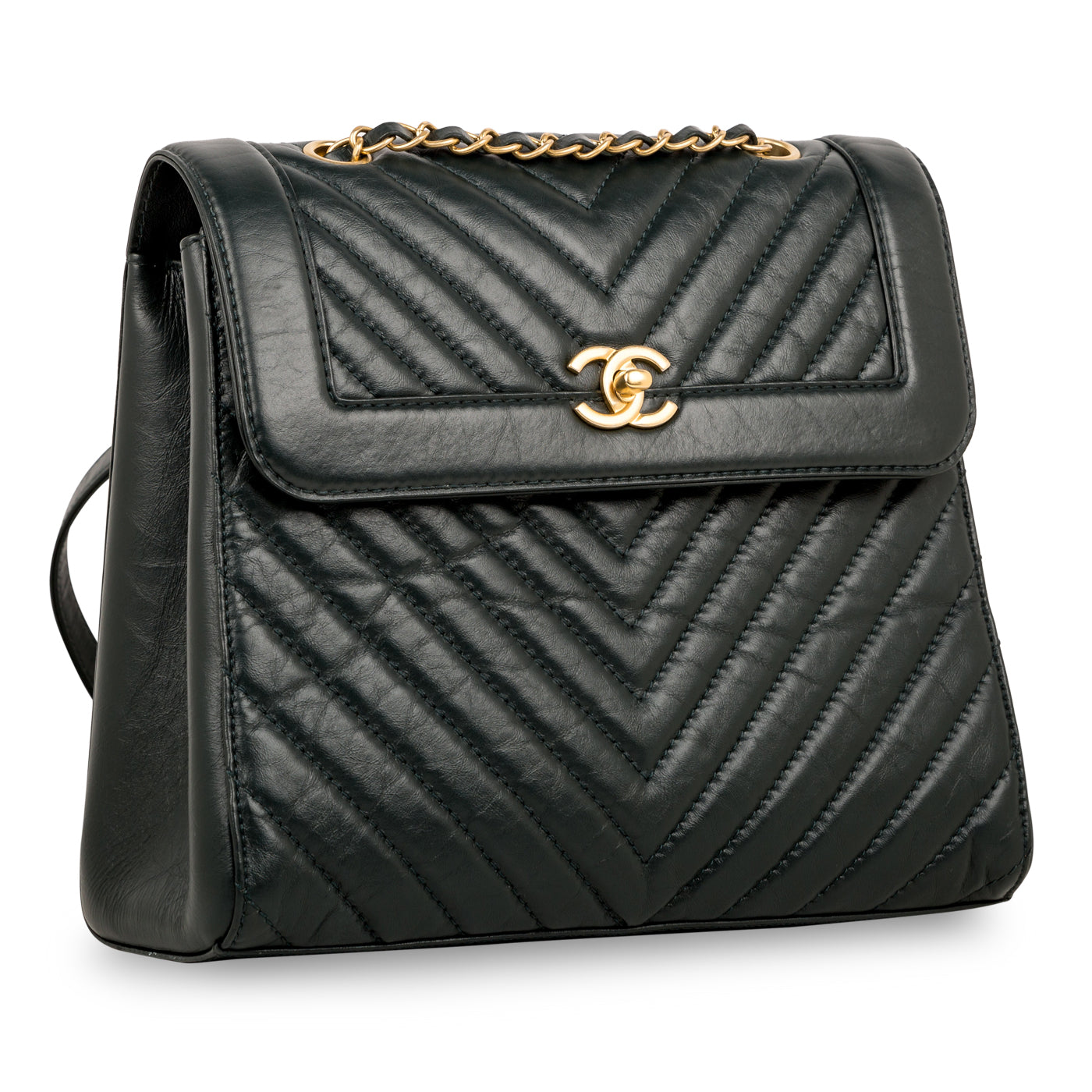 Chanel hotsell chevron backpack