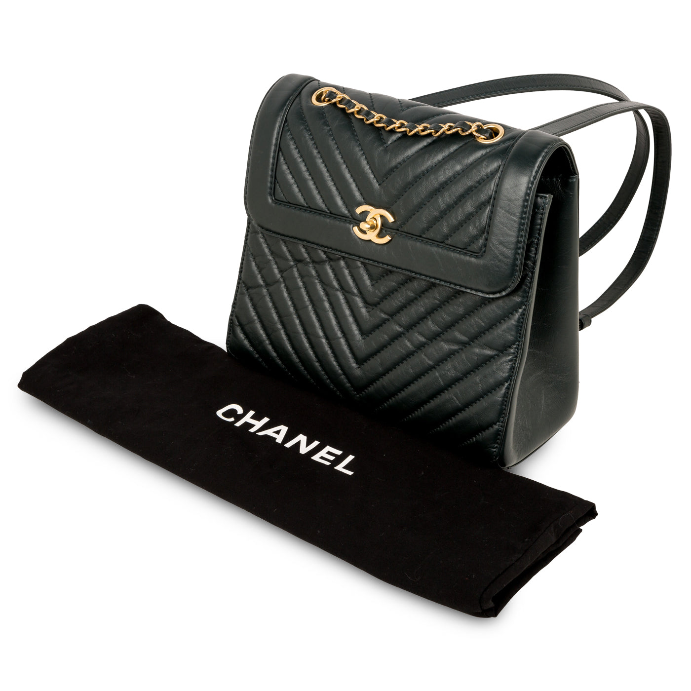 Pristine Chanel Aged Calfskin Large Chevron Framed Backpack Bag GHW –  Boutique Patina
