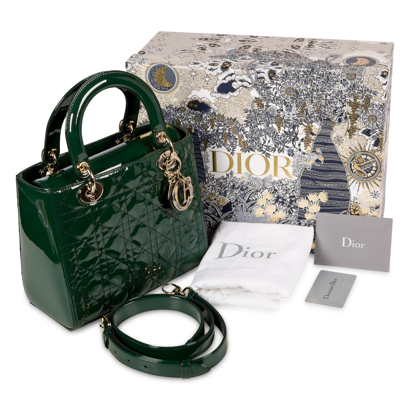 Lady Dior - Medium - Patent