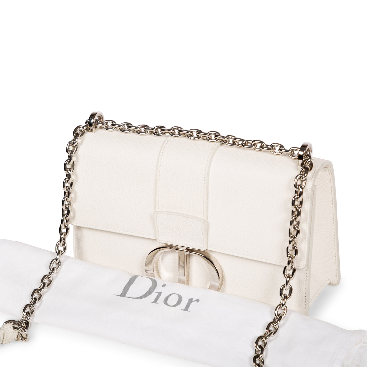 30 Montaigne East-West Bag with Chain Latte Calfskin, DIOR in 2023