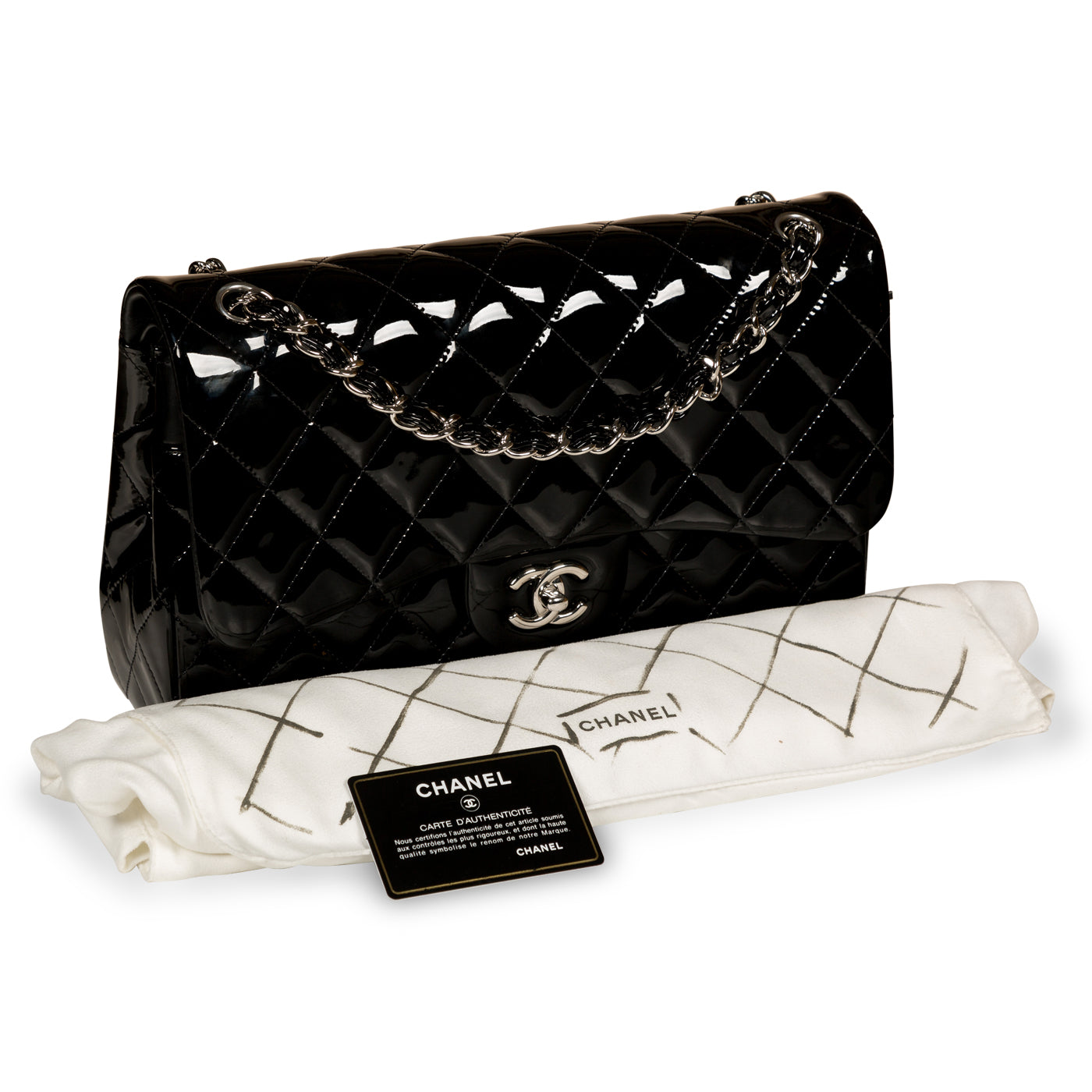 Classic Flap Bag - Jumbo - Patent