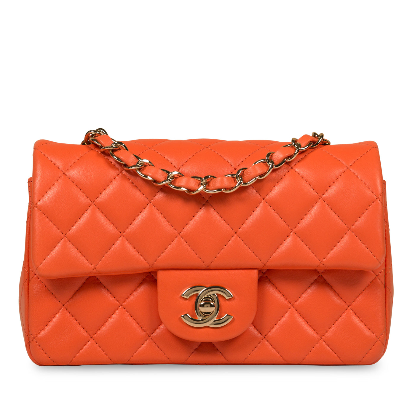 Chanel bags orange color Clearance