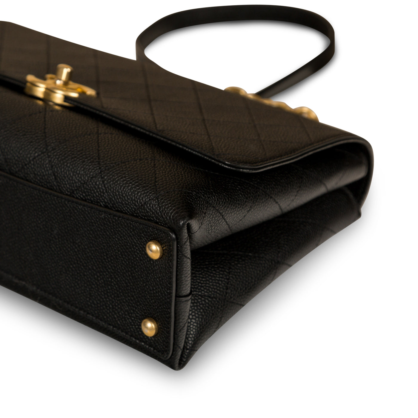 Chanel Maxi Hobo Bag in Black Calfskin & Gold-Tone Metal AS4339