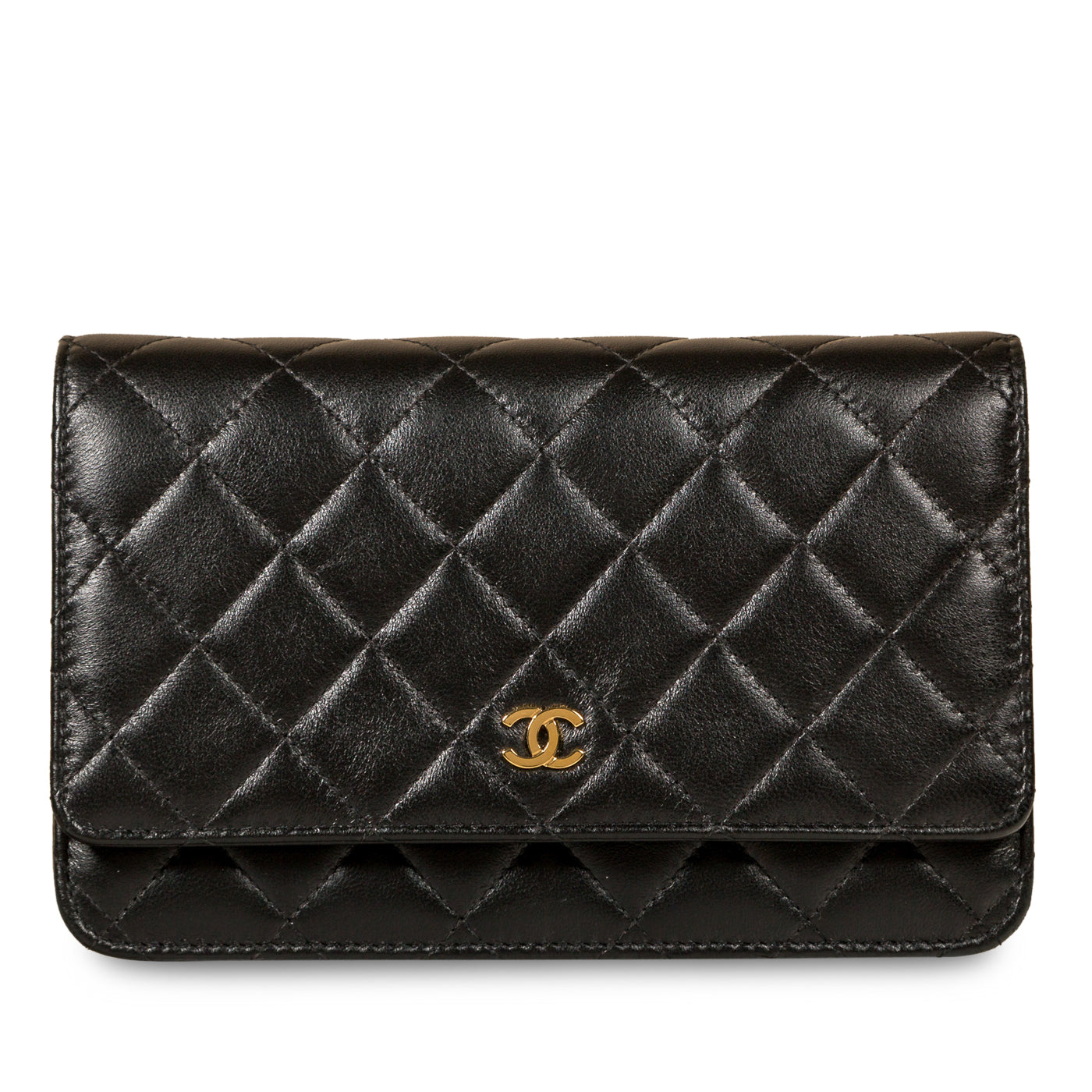Chanel - Wallet on Chain - WOC - Lambskin - Black - GHW
